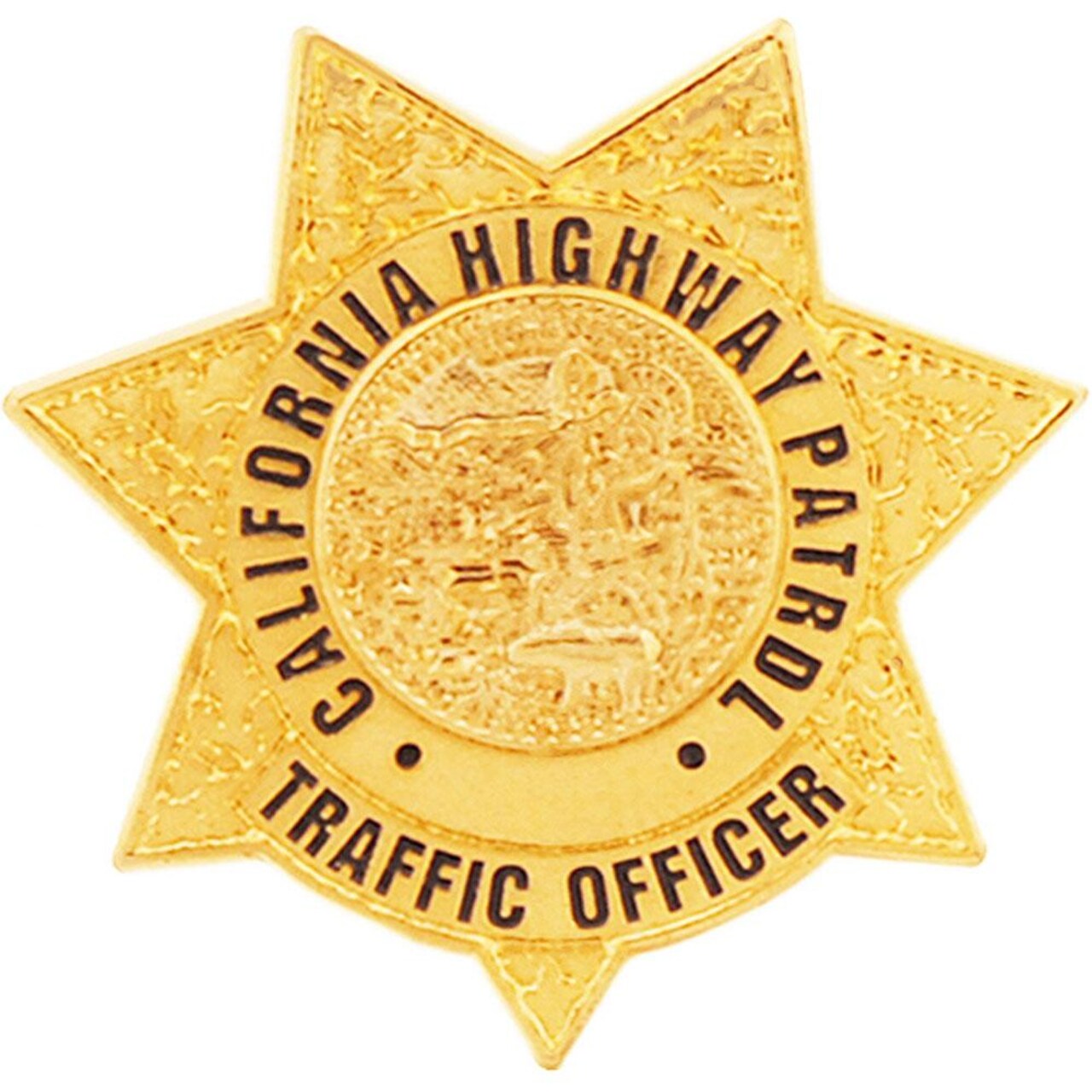 California Highway Patrol Traffic Officer Badge Pin 1"
